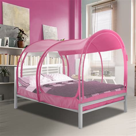 Alvantor Bed Tent Pop Up Mosquito Net Full Size Pink - Walmart.com