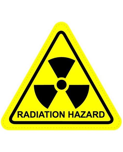 Radiation Warning Sign Sticker