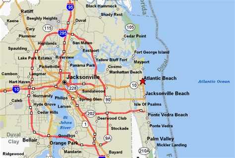 Atlantic Beach Fl Maps Atlantic Beachfl Atlantic Beachflorida Florida