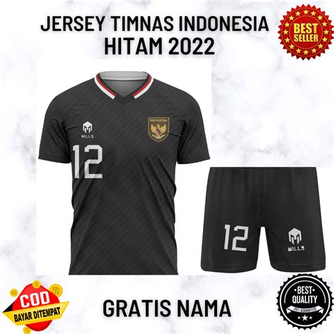 JERSEY TIMNAS INDONESIA HITAM FULL PRINTING SETELAN | Lazada Indonesia