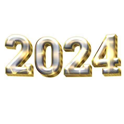 2024 New Year 3d, 2024, 2024 New Year, New Year PNG Transparent Clipart ...