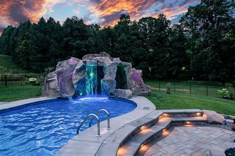 Luxury Pools With Slides And Waterfalls