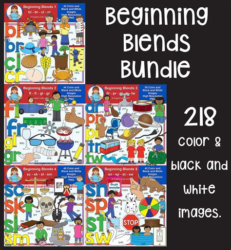 Clip Art - Beginning Blends Bundle | Made By Teachers