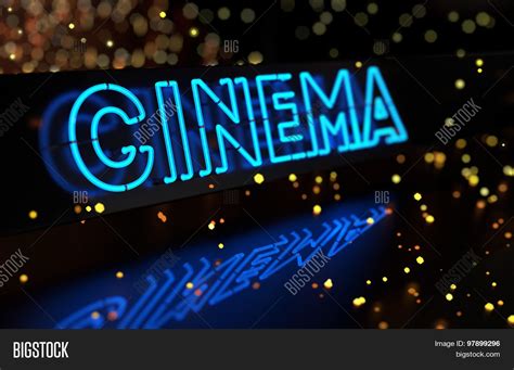 Neon Cinema Sign Image & Photo (Free Trial) | Bigstock