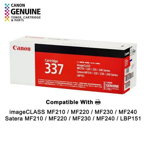 Original Canon Cartridge 337 Laser Toner Cartridge | Shopee Malaysia