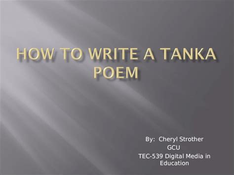 (PPT) How to write a tanka poem - DOKUMEN.TIPS