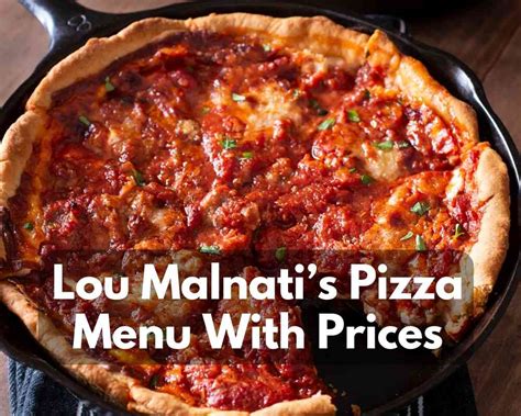 Lou Malnati’s Pizza Menu With Prices in 2023 - Modern Art Catering