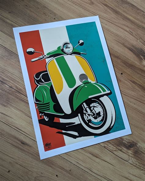 Classic Lambretta Print Lambretta Wall Art Quadrophenia - Etsy