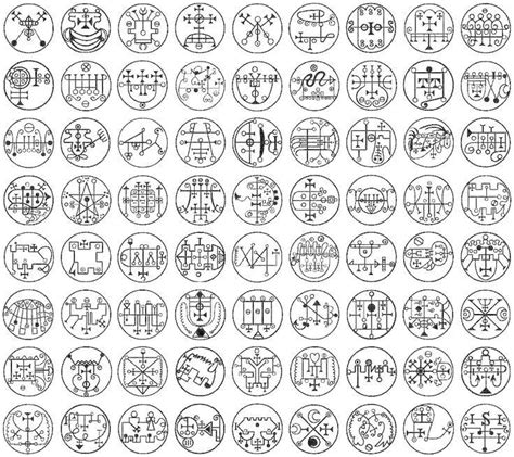 Goetia seals . Esoteric occult symbology | Sigil magic, Sigil, Alchemy ...