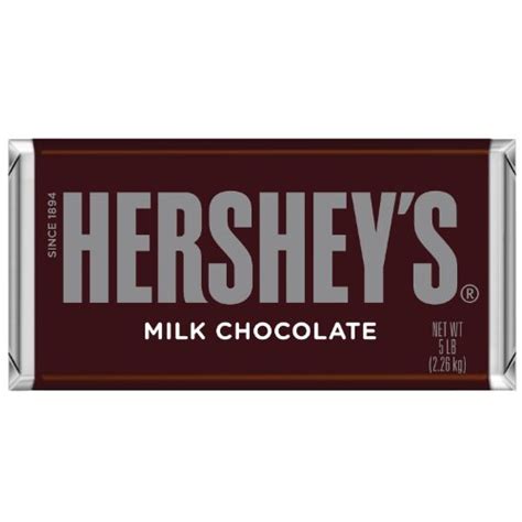 Hershey's Milk Chocolate Candy Bar, 5-Pound Bar | Best Chocolate Shop