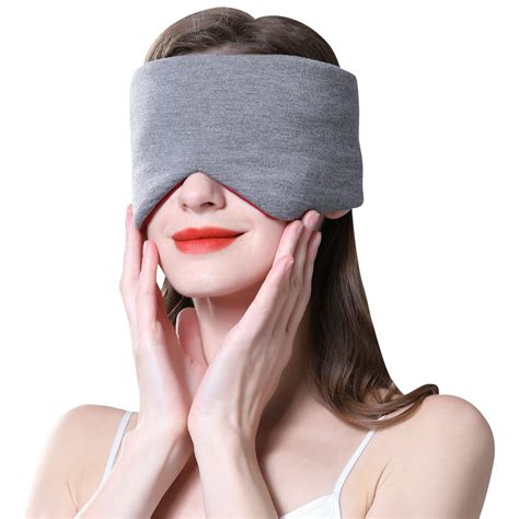 Charmo Sleep Mask for Women and Men, Breathable Modal Eye Mask for ...