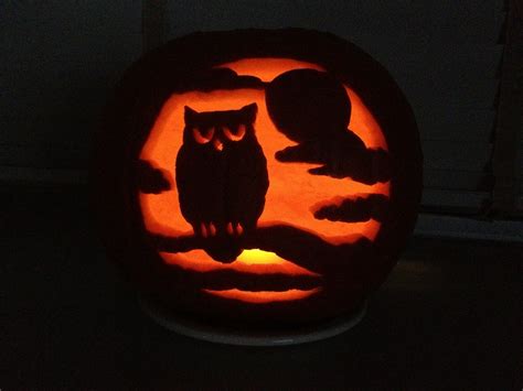 10+ Owl Pumpkin Carving Stencil