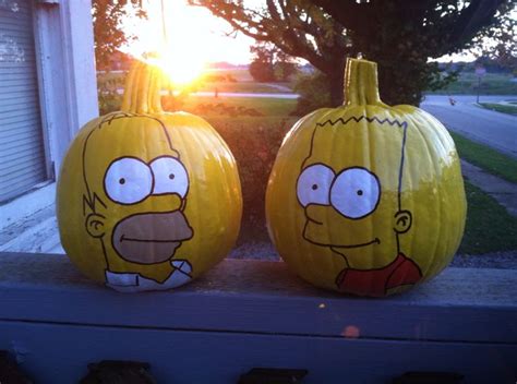 The Simpsons | Pumpkin halloween decorations, Halloween pumpkin designs ...