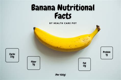 Banana Nutrition Facts And Health Benefits - Health Care Pot