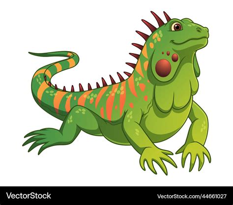 Iguana cartoon animal Royalty Free Vector Image