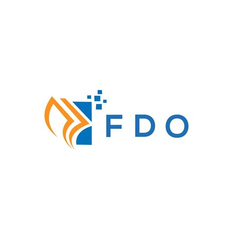 FDO credit repair accounting logo design on white background. FDO ...