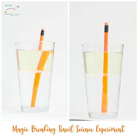 Magic Breaking Pencil: Light Refraction Science for Kids - Life Over Cs