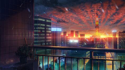 🔥 Download Anime City 4k Ultra HD Wallpaper By by @aford58 | 4k Anime ...