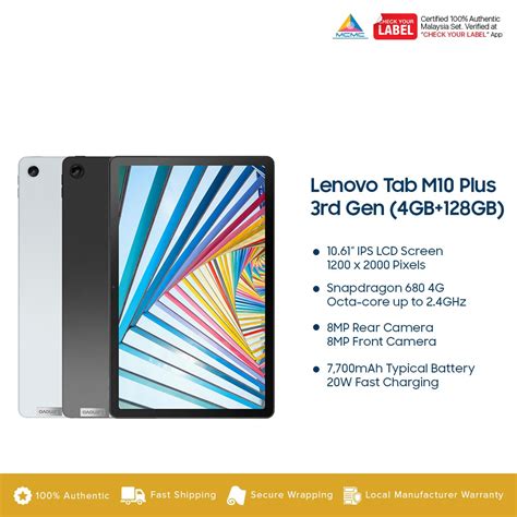 Lenovo Tab M10 Plus 3rd Gen Price In Malaysia & Specs - KTS