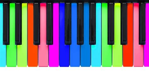 Rainbow colored piano — Stock Photo © Acoustics #2793033