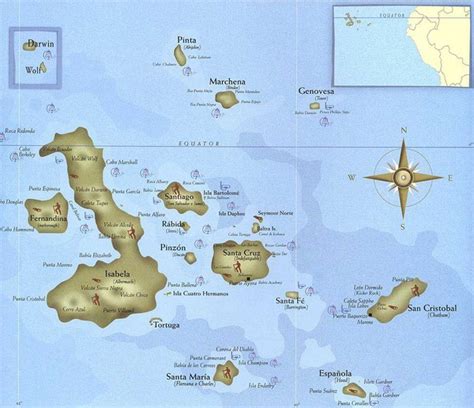 Galapagos Islands Tourist Map - Galapagos Islands • mappery