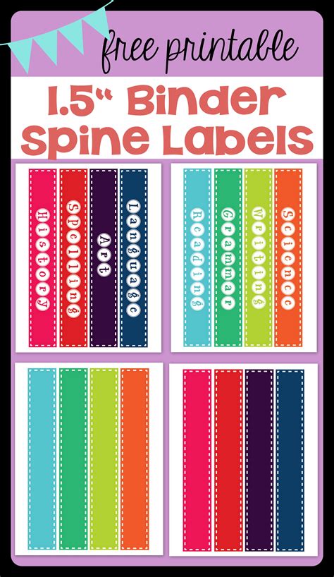 *FREEBIE* Binder Spine Labels | Vanilla Joy