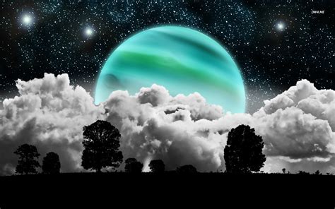 Planet in The Clouds Wallpaper | Wallpaper ME