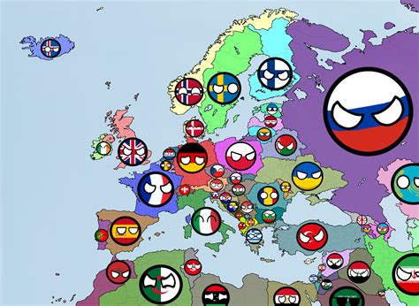 map of Europe with countryballs : r/MapPorn