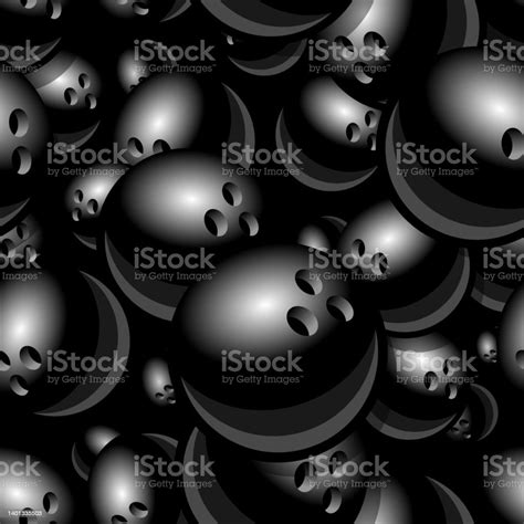 Bowling Balls Graphic Printable Seamless Pattern Vector Art Stock ...