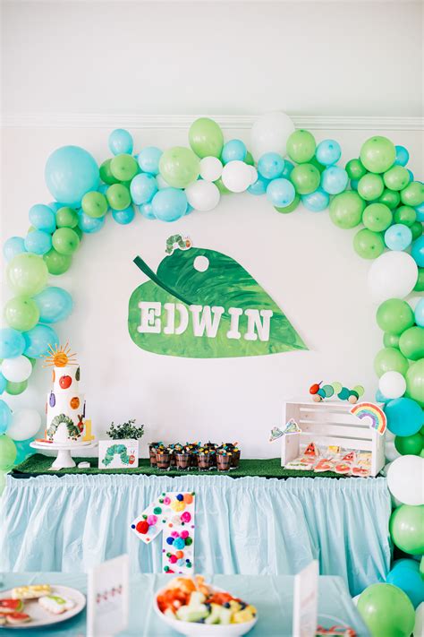 Edwins First The Very Hungry Caterpillar Birthday Party | The ...