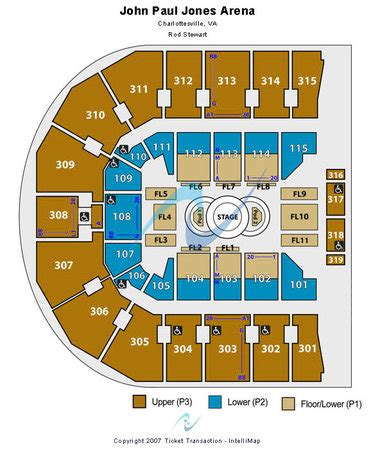 John Paul Jones Arena Tickets in Charlottesville Virginia, Seating ...