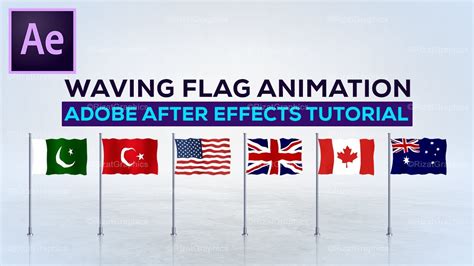 How to make waving flag Animation in Adobe After Effects | Ae Tutorial ...