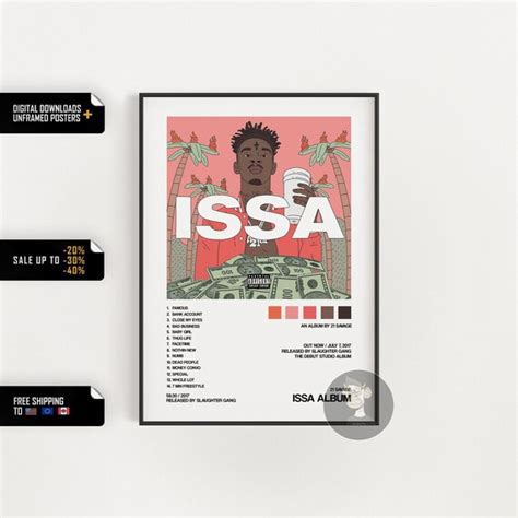 21 Savage Issa Album Album Cover Poster - Etsy