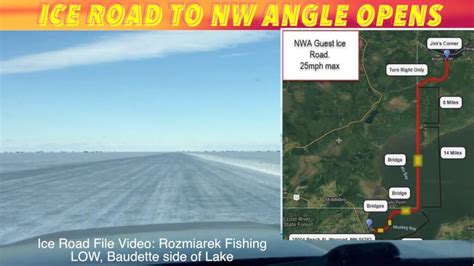 Ice Road Opens To Save Northwest Angle Resorts From Border Crossing ...