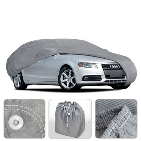 Large Car Cover Waterproof All Weather Protection 4 Layers Breathable ...