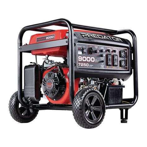 9000 Max Starting/7250 Running Watts, 13 HP (420cc) Generator EPA III ...