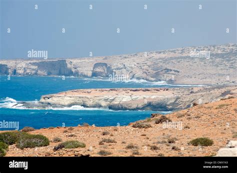 Latrun. Libya. View of the Libyan / Mediterranean Sea and the ...