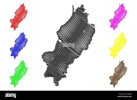 Manabi Province (Republic of Ecuador, Provinces of Ecuador) map vector ...