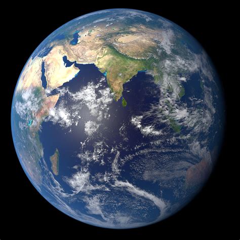 ArtStation - Earth rendering with NASA textures