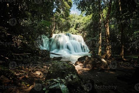 The beautiful waterfall in deep forest 20827705 Stock Photo at Vecteezy