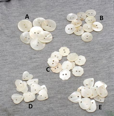 1 Pair Beautiful Natural Mother of Pearl Buttons DIY Crafts - Etsy