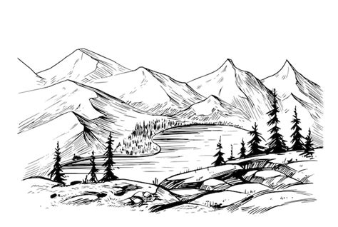 Landscape Sketch Images - Free Download on Freepik