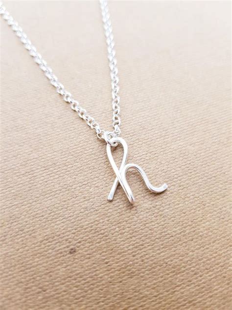 Letter H Necklace 925 Sterling Silver Initial Necklace | Etsy jewelry ...