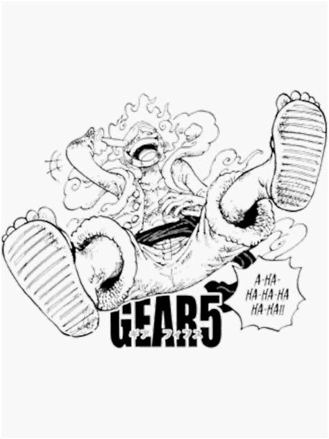 "Luffy Gear 5" Sticker for Sale by Arthur-art | Redbubble