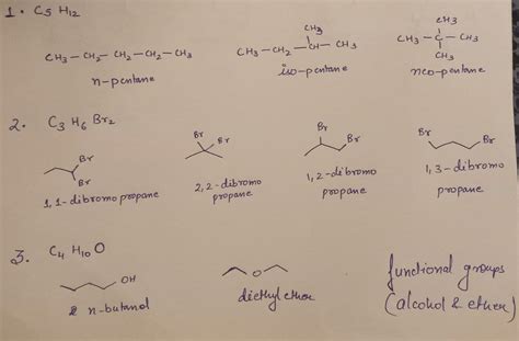 [Solved] Constitutional Isomers 1. Skeletal isomers: draw structures ...