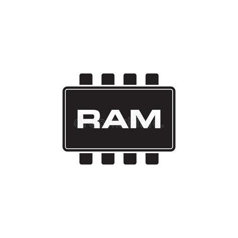 Ram Icon, Computer Icon stock vector. Illustration of computer - 142583833