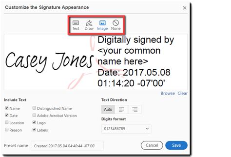 Digital Signature Stamp