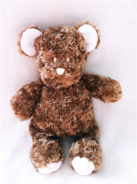 Baby Stuffed Bear, Brown Teddy Bear Plush Chenille Stuffed Animal ...