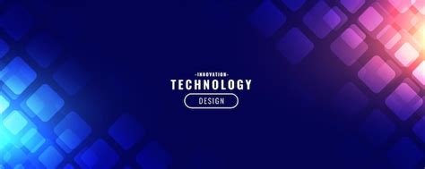 Design de banner digital de tecnologia azul | Vetor Grátis