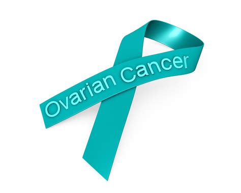 0914 Green Ribbon For Ovarian Cancer Awareness Stock Photo